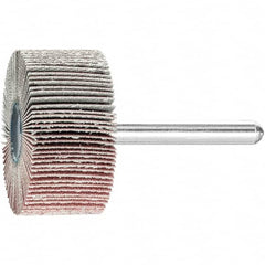 PFERD - 1-1/2" Diam x 1" Face Width, Aluminum Oxide Coated Mounted Flap Wheel - 1/4" Shank Mount, 180 Grit, 23,000 Max RPM - Americas Industrial Supply