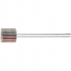 PFERD - 3/8" Diam x 3/8" Face Width, Aluminum Oxide Coated Mounted Flap Wheel - 1/8" Shank Mount, 240 Grit, 75,000 Max RPM - Americas Industrial Supply