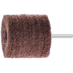 PFERD - 2-3/8" Diam x 2" Face Width, Aluminum Oxide Nonwoven Mounted Flap Wheel - 1/4" Shank Mount, 280 Grit, 7,500 Max RPM - Americas Industrial Supply