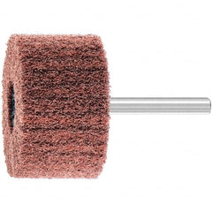 PFERD - 2" Diam x 1-1/4" Face Width, Aluminum Oxide Nonwoven Mounted Flap Wheel - 1/4" Shank Mount, 280 Grit, 12,000 Max RPM - Americas Industrial Supply