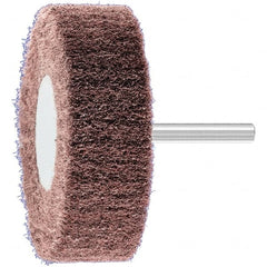PFERD - 3" Diam x 1" Face Width, Aluminum Oxide Nonwoven Mounted Flap Wheel - 1/4" Shank Mount, 280 Grit, 7,500 Max RPM - Americas Industrial Supply
