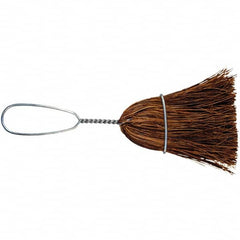 PFERD - 10" OAL Palmyra Bristle Whisk Broom - 7" Long Metal Handle, 3" Bristle Length, 4-1/2" Wide - Americas Industrial Supply