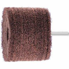 PFERD - 3" Diam x 2" Face Width, Aluminum Oxide Nonwoven Mounted Flap Wheel - 1/4" Shank Mount, 280 Grit, 7,500 Max RPM - Americas Industrial Supply