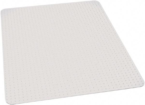 Ability One - 60" Long x 60" Wide, Chair Mat - Rectangular, Beveled Edge Style - Americas Industrial Supply