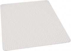 Ability One - 60" Long x 60" Wide, Chair Mat - Rectangular, Beveled Edge Style - Americas Industrial Supply