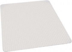 Ability One - 60" Long x 46" Wide, Chair Mat - Rectangular, Beveled Edge Style - Americas Industrial Supply