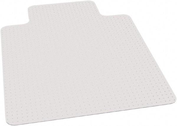 Ability One - 53" Long x 45" Wide, Chair Mat - Rectangular, Beveled Edge Style - Americas Industrial Supply