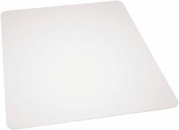 Ability One - 60" Long x 46" Wide, Chair Mat - Rectangular, Beveled Edge Style - Americas Industrial Supply