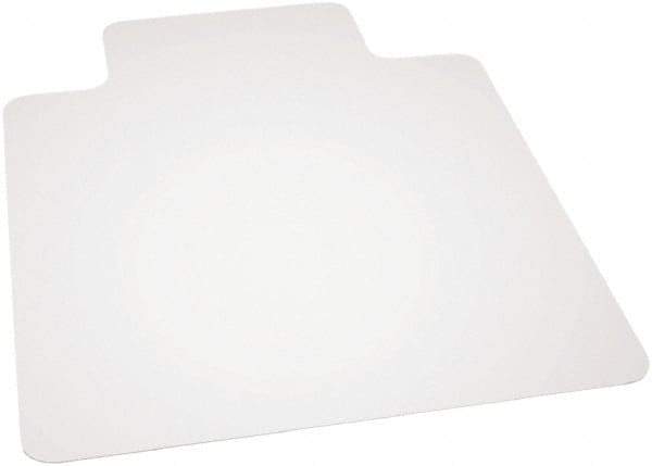 Ability One - 53" Long x 45" Wide, Chair Mat - Rectangular, Beveled Edge Style - Americas Industrial Supply