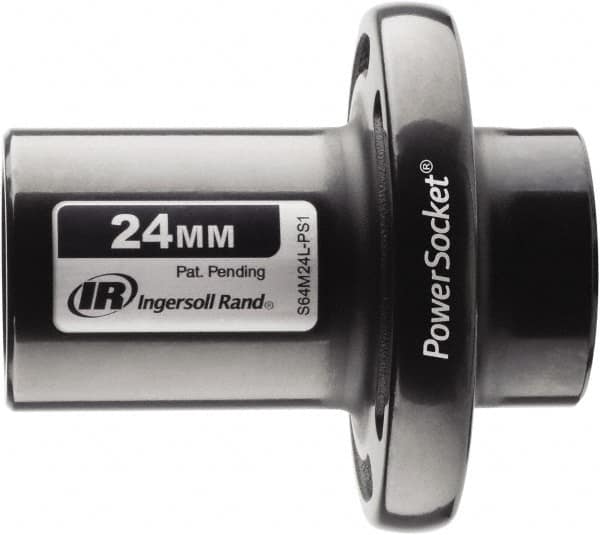 Ingersoll-Rand - 1/2" Drive 24mm Standard Magnetic Nonsparking Universal Impact Socket - 6 Points, 3-1/10" OAL - Americas Industrial Supply