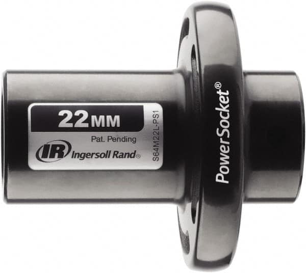 Ingersoll-Rand - 1/2" Drive 22mm Standard Magnetic Nonsparking Universal Impact Socket - 6 Points, 3-1/10" OAL - Americas Industrial Supply