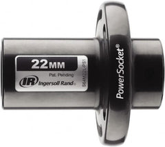 Ingersoll-Rand - 1/2" Drive 22mm Standard Magnetic Nonsparking Universal Impact Socket - 6 Points, 3-1/10" OAL - Americas Industrial Supply