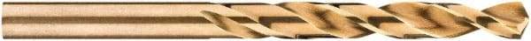 DeWALT - 12.3mm 135° Cobalt Jobber Drill - None Finish, Right Hand Cut, Spiral Flute, Straight Shank, 149.23mm OAL, Split Point - Americas Industrial Supply