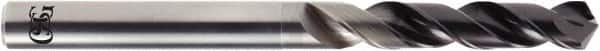 OSG - #20 120° Solid Carbide Jobber Drill - Diamond Finish, Right Hand Cut, Spiral Flute, Straight Shank, 4" OAL - Americas Industrial Supply