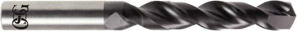 OSG - 3/8" 140° Solid Carbide Jobber Drill - Diamond Finish, Right Hand Cut, Spiral Flute, Straight Shank, 6" OAL - Americas Industrial Supply
