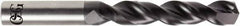 OSG - 3/8" 140° Solid Carbide Jobber Drill - Diamond Finish, Right Hand Cut, Spiral Flute, Straight Shank, 6" OAL - Americas Industrial Supply