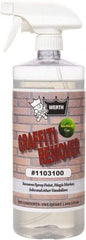 Werth Sanitary Supply - 32 oz Bottle Graffiti/Vandal Mark Remover - VOC Content g/L 250, Removes Graffiti, Adhesives & Grease - Americas Industrial Supply