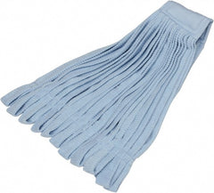 Ability One - 2-1/2" Blue Head Band, Medium Microfiber Loop End Mop Head - Americas Industrial Supply