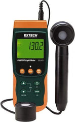 Extech - Light Meters Compatible Lighting: UVA; UVC Maximum Measurement (UV): 20mW/cm2 - Americas Industrial Supply