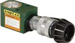 TK Simplex - 5/8" Stroke, 5 Ton Portable Hydraulic Single Acting Cylinder - 0.99 Sq In Effective Area, 0.6 Cu In Oil Capacity, 1.62 to 2.24" High, 1" Cyl Bore Diam, 1-1/8" Plunger Diam, 10,000 Max psi - Americas Industrial Supply