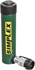 TK Simplex - 2-1/8" Stroke, 15 Ton Portable Hydraulic Single Acting Cylinder - 3.14 Sq In Effective Area, 6.28 Cu In Oil Capacity, 5.83 to 7.96" High, 1.63" Cyl Bore Diam, 2" Plunger Diam, 10,000 Max psi - Americas Industrial Supply