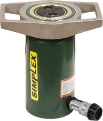 TK Simplex - 10-1/4" Stroke, 100 Ton Portable Hydraulic Single Acting Cylinder - 20.63 Sq In Effective Area, 212 Cu In Oil Capacity, 17.69 to 27.94" High, 4.13" Cyl Bore Diam, 5-1/8" Plunger Diam, 10,000 Max psi - Americas Industrial Supply