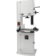 Jet - 14-1/8" Throat Capacity, Step Pulley Vertical Bandsaw - 3,100 SFPM, 3 hp, Single Phase - Americas Industrial Supply