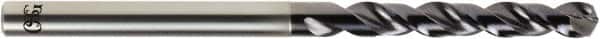 OSG - 1/2" 140° Solid Carbide Jobber Drill - TiAlN Finish, Right Hand Cut, Spiral Flute, Straight Shank, 6" OAL - Americas Industrial Supply
