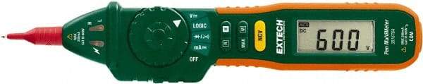 Extech - 381676A, CAT III, 600 VAC/VDC, Digital Auto Ranging Manual Ranging Multimeter - 20 mOhm, Measures Voltage, Current, Resistance - Americas Industrial Supply