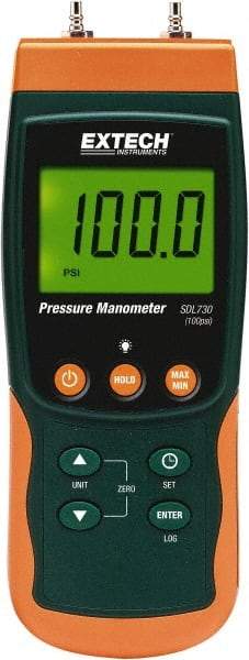 Extech - Differential Pressure Gauges & Switches Type: Differential Pressure Manometer Maximum Pressure (psi): 101.50 - Americas Industrial Supply