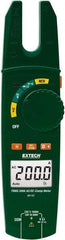 Extech - MA160, CAT III, Digital True RMS Clamp Meter with 0.57" Fork Jaws - 750 VAC, 1000 VDC, 200 AC/DC Amps, Measures Voltage, Capacitance, Continuity, Current, Resistance - Americas Industrial Supply