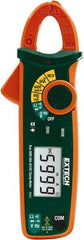 Extech - MA63, CAT III, Digital True RMS Clamp Meter with 0.7" Clamp On Jaws - 600 VAC/VDC, 60 AC/DC Amps, Measures Voltage, Capacitance, Continuity, Current, Frequency, Resistance - Americas Industrial Supply