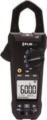 FLIR - CM82, CAT III, Digital True RMS Clamp Meter with 1.45" Clamp On Jaws - 1000 VAC/VDC, 600 AC/DC Amps, Measures Voltage, Capacitance, Current, Frequency, Resistance - Americas Industrial Supply