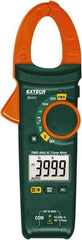 Extech - MA443, CAT III, Digital True RMS Auto Ranging Clamp Meter with 1.18" Clamp On Jaws - 600 VAC/VDC, 400 AC Amps, Measures Voltage, Capacitance, Continuity, Current, Frequency, Resistance, Temperature - Americas Industrial Supply