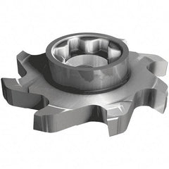 Iscar - SD D Grade IC908 Carbide T-Slot Milling Tip Insert - TiAlN Finish, 1-1/2" Cutting Diam, 0.008" Cnr Rad - Americas Industrial Supply