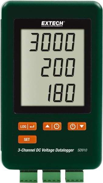 Extech - 1 Phase, 300mV, 0.01 Amp Capability, LCD Display Power Meter - ±0.5% + 0.2mV Voltage Accuracy - Americas Industrial Supply