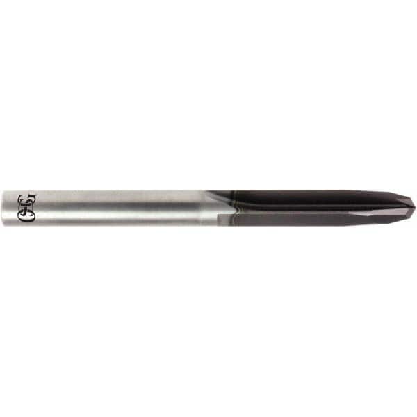 OSG - #30, 0.129", 120° Point, Solid Carbide Straight Flute Drill Bit - Americas Industrial Supply