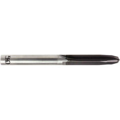 OSG - #30, 0.129", 120° Point, Solid Carbide Straight Flute Drill Bit - Americas Industrial Supply