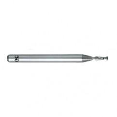 0.020 Dia. x 1-1/2 Overall Length 2-Flute Square End Solid Carbide SE End Mill-Round Shank-Center Cutting-Uncoated - Americas Industrial Supply