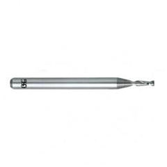0.020 Dia. x 1-1/2 Overall Length 2-Flute Square End Solid Carbide SE End Mill-Round Shank-Center Cutting-Uncoated - Americas Industrial Supply