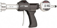 Starrett - Electronic Bore Gages Type: Pistol Grip Electronic Bore Gage Minimum Measurement (Decimal Inch): 1.3750 - Americas Industrial Supply