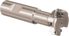 Seco - 31.73mm Cutting Diam 12.11mm Cutting Width, 4 Cutter Inserts, 1" Shank Diam, Indexable T-Slot Cutter - Insert Style LNK. 08.., 100mm OAL, 2 Flutes - Americas Industrial Supply