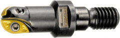 Sandvik Coromant - 25mm Cut Diam, 22.3mm Max Depth of Cut, 20.8mm Shank Diam, 57mm OAL, Indexable Ball Nose End Mill - 30.8mm Head Length, M12 Modular Connection, R216.. T Toolholder, R216-25 04 Insert - Americas Industrial Supply