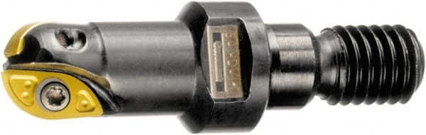 Sandvik Coromant - 1/2" Cut Diam, 0.444" Max Depth of Cut, 12.8mm Shank Diam, 1.5945" OAL, Indexable Ball Nose End Mill - 23mm Head Length, M8 Modular Connection, RA216.. T Toolholder, RA216-13 02 Insert - Americas Industrial Supply