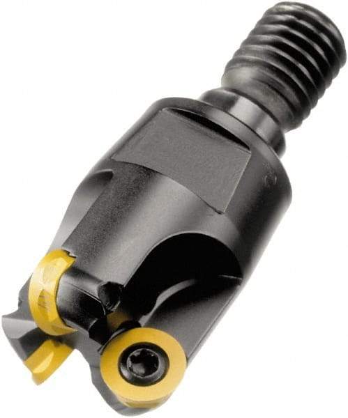 Sandvik Coromant - 25mm Cutting Diam, 4mm Max Depth of Cut, M12 Modular Connection, Indexable Copy End Mill - Screw Holding Method, R300-0828.. Insert Style, R300..Txx (POS) Toolholder, Through Coolant - Americas Industrial Supply