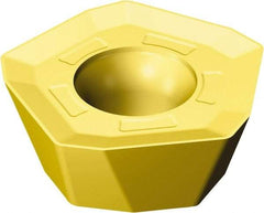 Sandvik Coromant - 419R1405 PM Grade S40T Carbide Milling Insert - TiCN/Al2O3/TiN Finish, 5.56mm Thick, 14mm Inscribed Circle, 0.8mm Corner Radius - Americas Industrial Supply