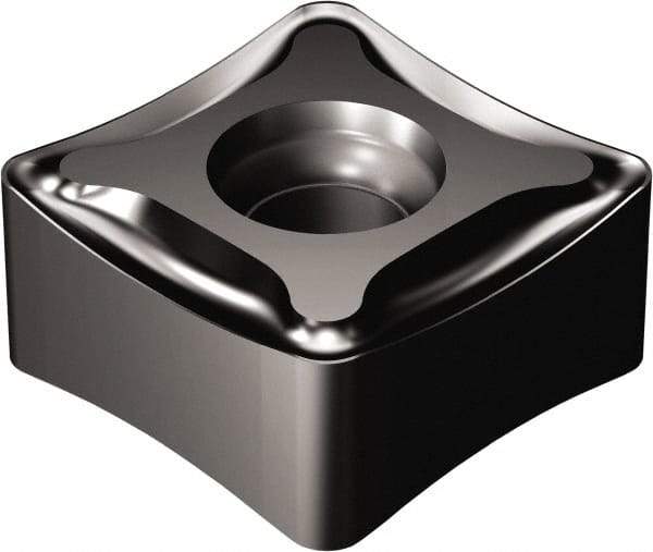 Sandvik Coromant - N331.1D136520 PM Grade 3040 Carbide Milling Insert - TiCN/Al2O3 Finish, 6.55mm Thick, 13.4mm Inscribed Circle - Americas Industrial Supply