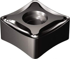 Sandvik Coromant - N331.1D136520 PM Grade 3040 Carbide Milling Insert - TiCN/Al2O3 Finish, 6.55mm Thick, 13.4mm Inscribed Circle - Americas Industrial Supply