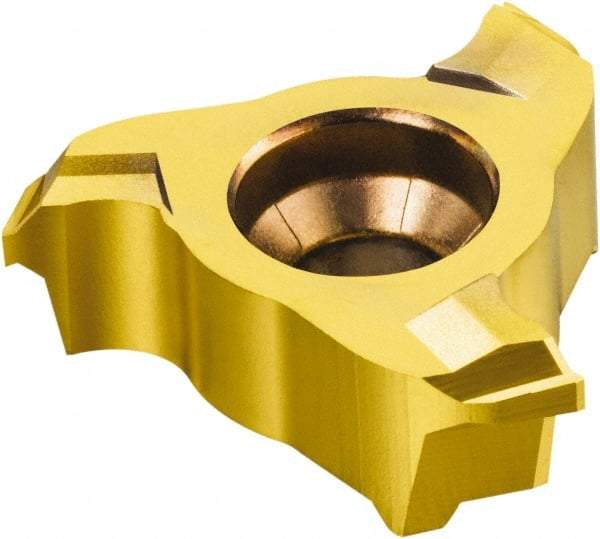 Sandvik Coromant - 327-GC Grade 1025 Carbide Milling Tip Insert - TiAlN+TiN Finish, 21.7mm Cutting Diam, 0° Helix - Americas Industrial Supply