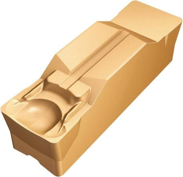 Sandvik Coromant - M1N123 GM Grade 1125, 10mm Cutting Width Carbide Grooving Insert - Neutral, 0.8mm Corner Radius, TiAlN Finish - Americas Industrial Supply